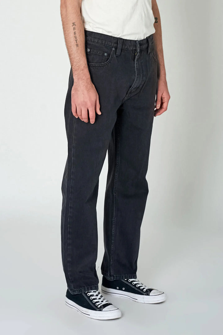 Rolla's Ezy Jean - Black Stone Worn - Faded Black