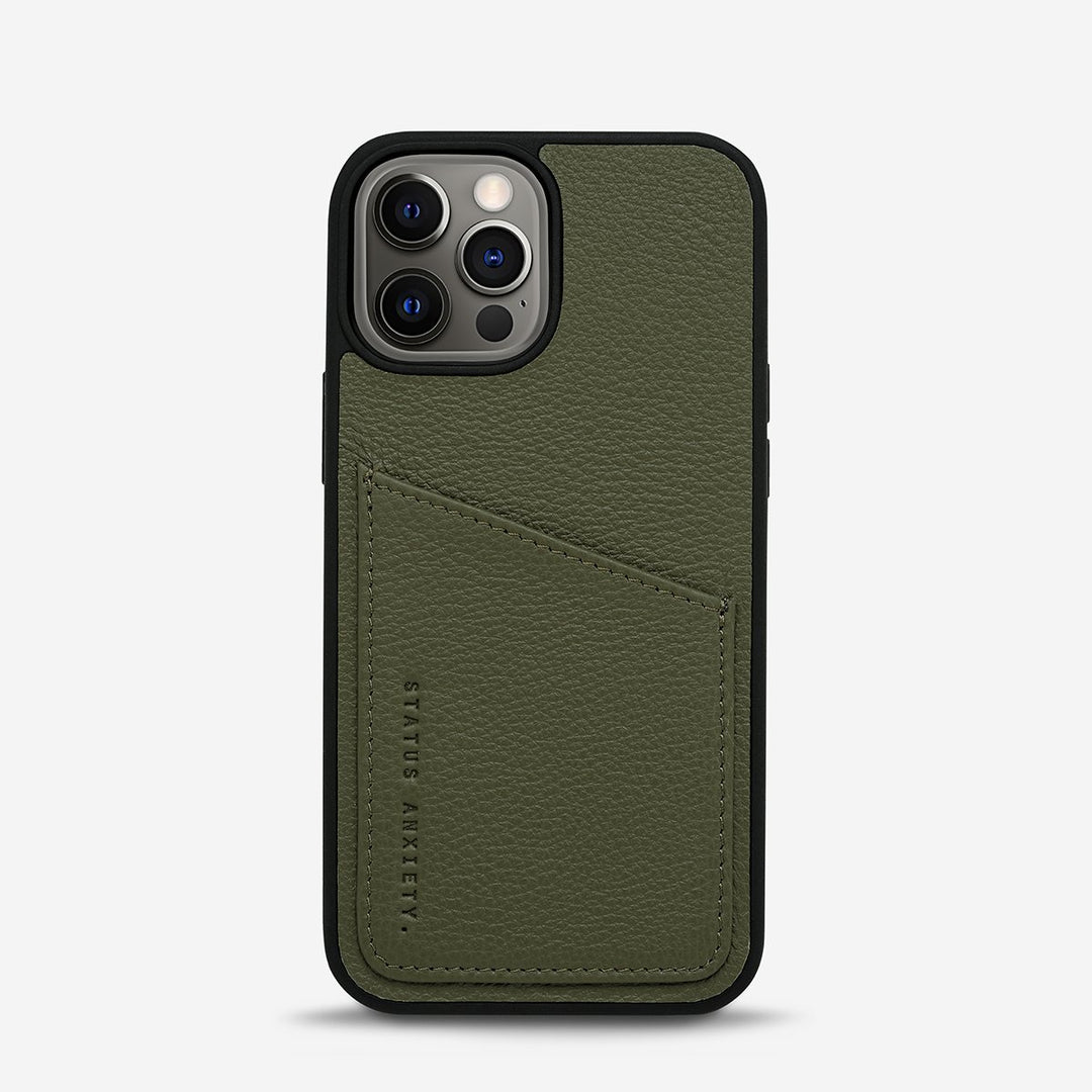 Status Anxiety Who's Who iPhone 12 Pro Max Case- Khaki