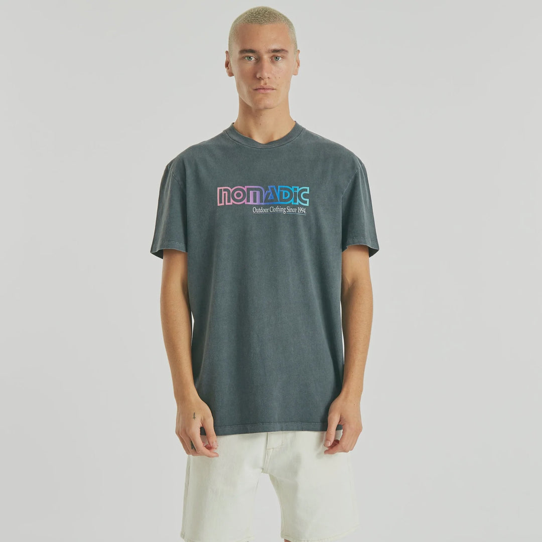 Fading Relaxed Tee- Pigment Asphalt