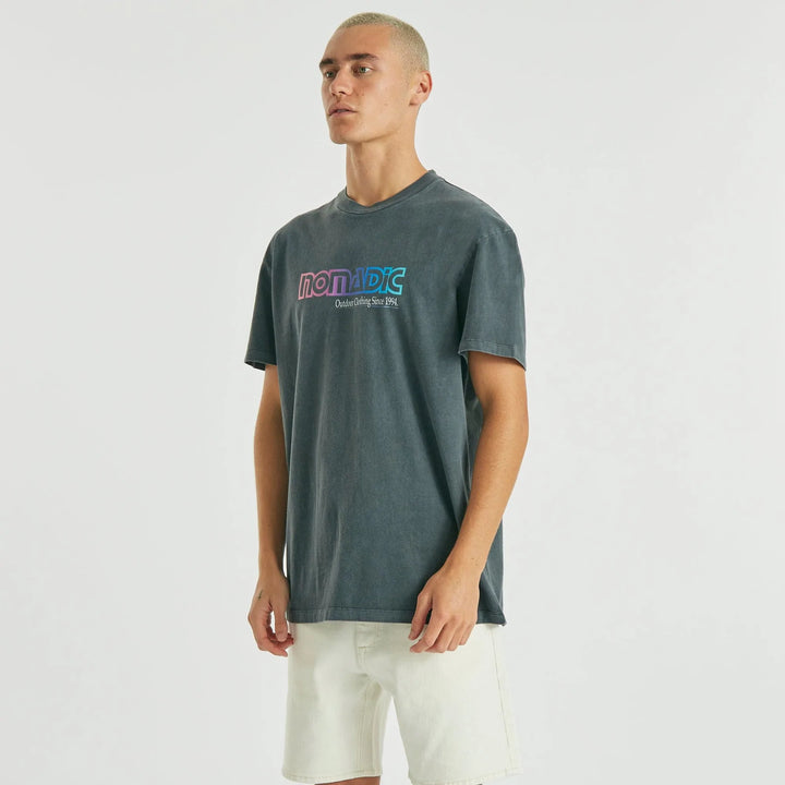 Fading Relaxed Tee- Pigment Asphalt