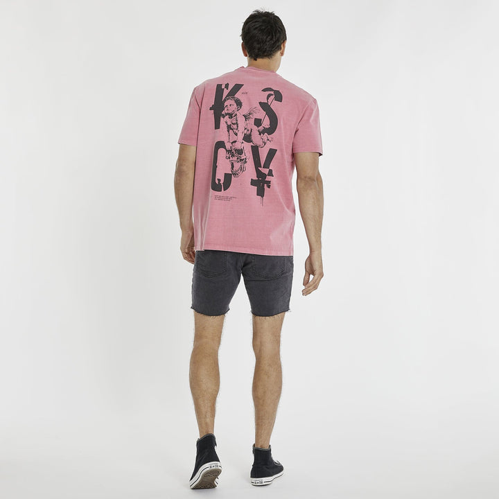Kiss Chacey Fatal Romance Heavy Relaxed Tee - Pigment Rose