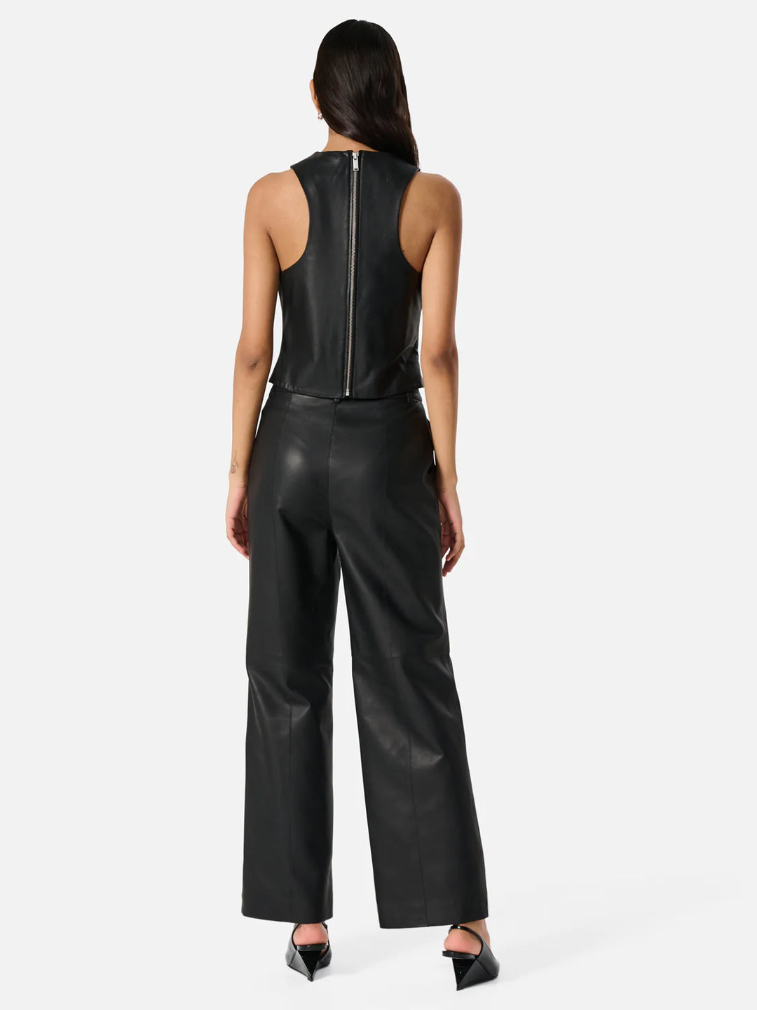 Stanford Leather Pant- Black
