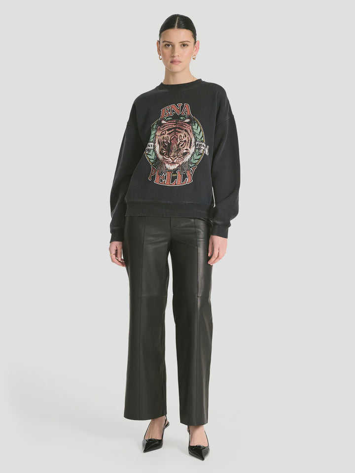 No More Fear Relaxed Sweater- Vintage Black