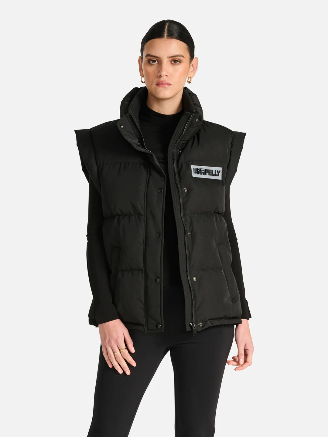 Heidi Puffer Vest- Black