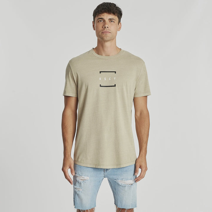 Flashing Dual Curved Tee - Pigment Sand