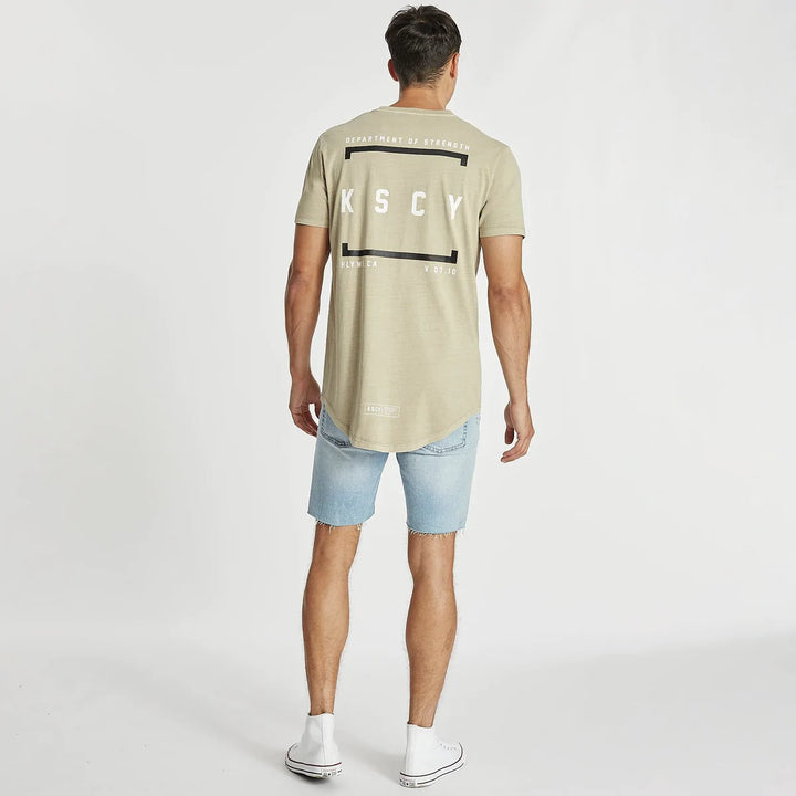 Flashing Dual Curved Tee - Pigment Sand