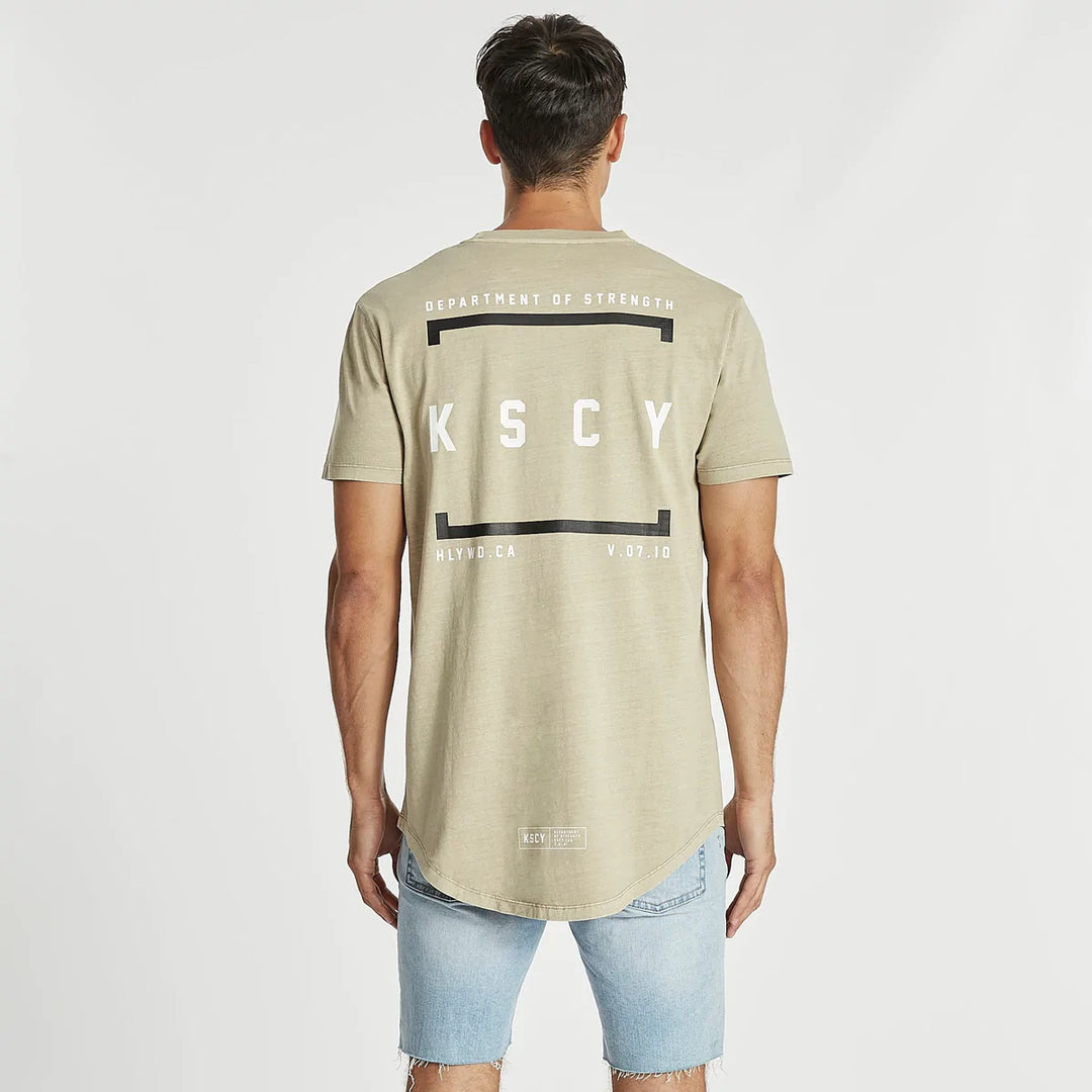 Flashing Dual Curved Tee - Pigment Sand