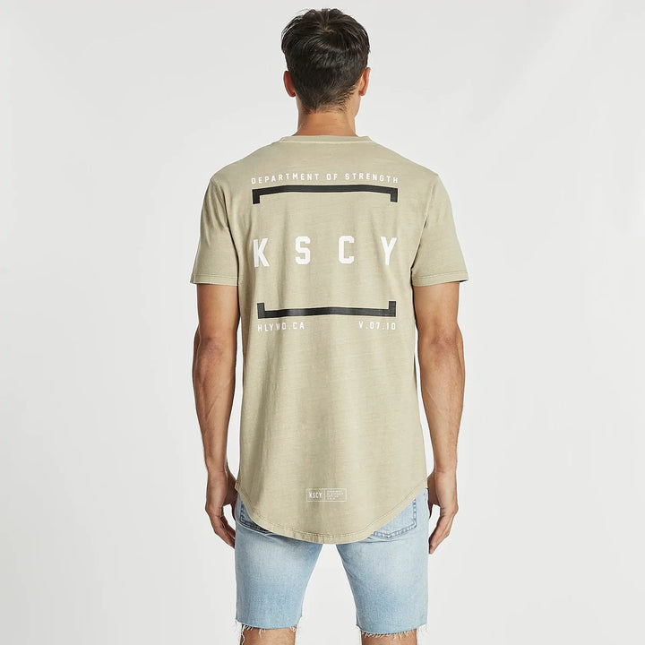 Flashing Dual Curved Tee - Pigment Sand