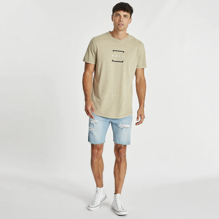 Flashing Dual Curved Tee - Pigment Sand