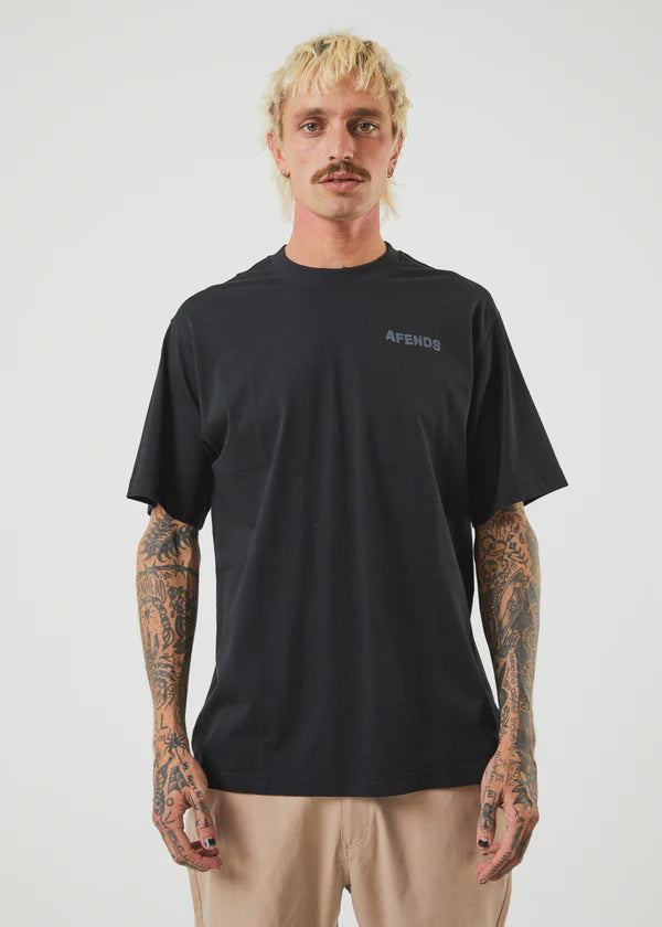 Vortex Recycled Retro Fit Tee- Black