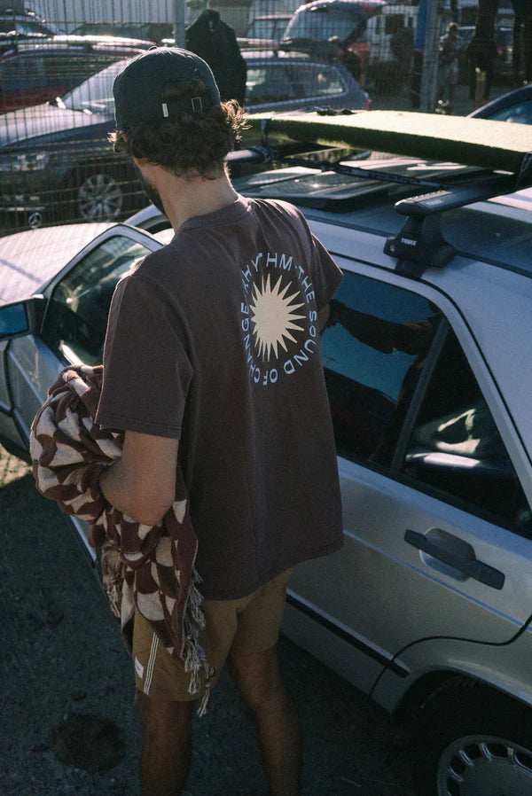 Seared Vintage Short Sleeve T-Shirt - Chocolate