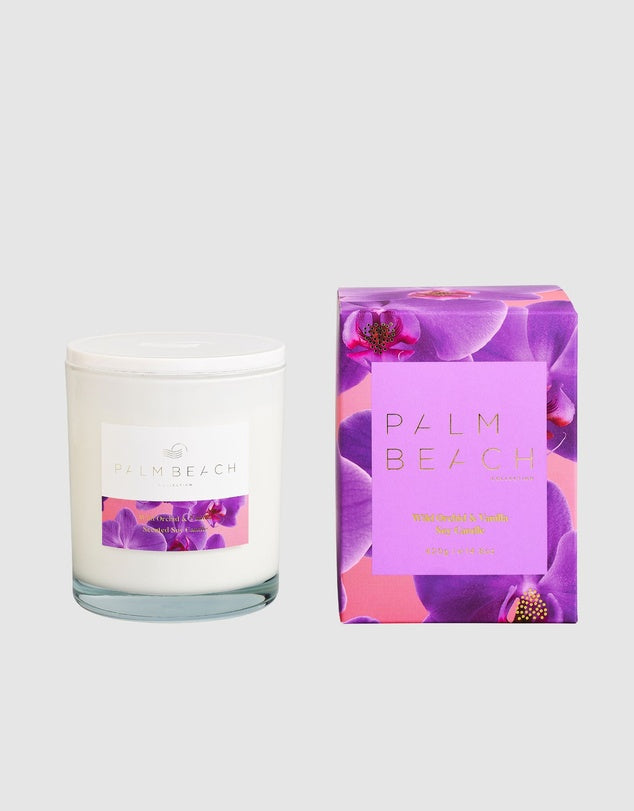 Palm Beach 420g Standard Candle Limited Edition - Wild Orchid & Vanilla