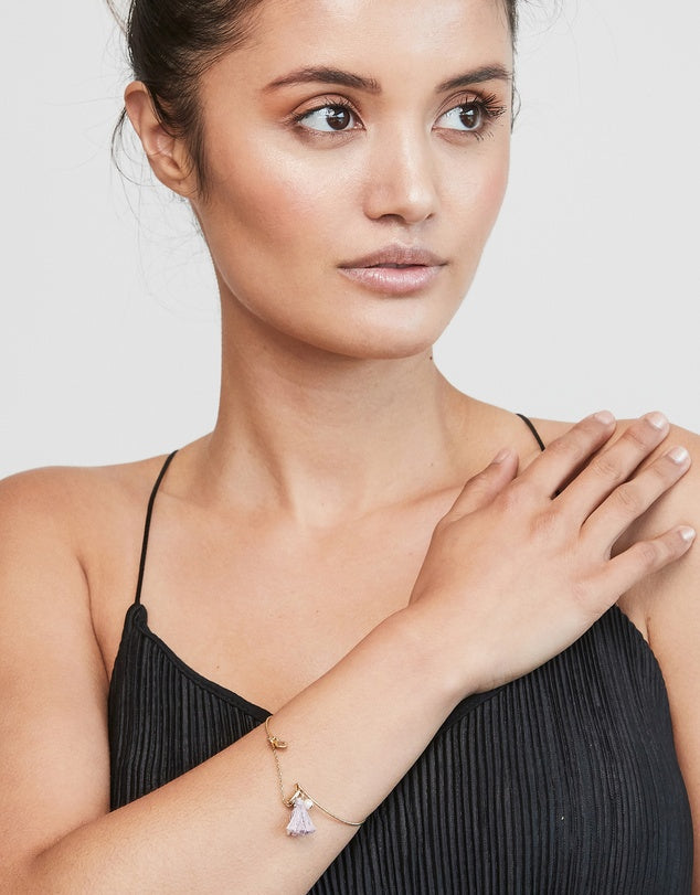 Lavender Dreaming Bangle- Gold