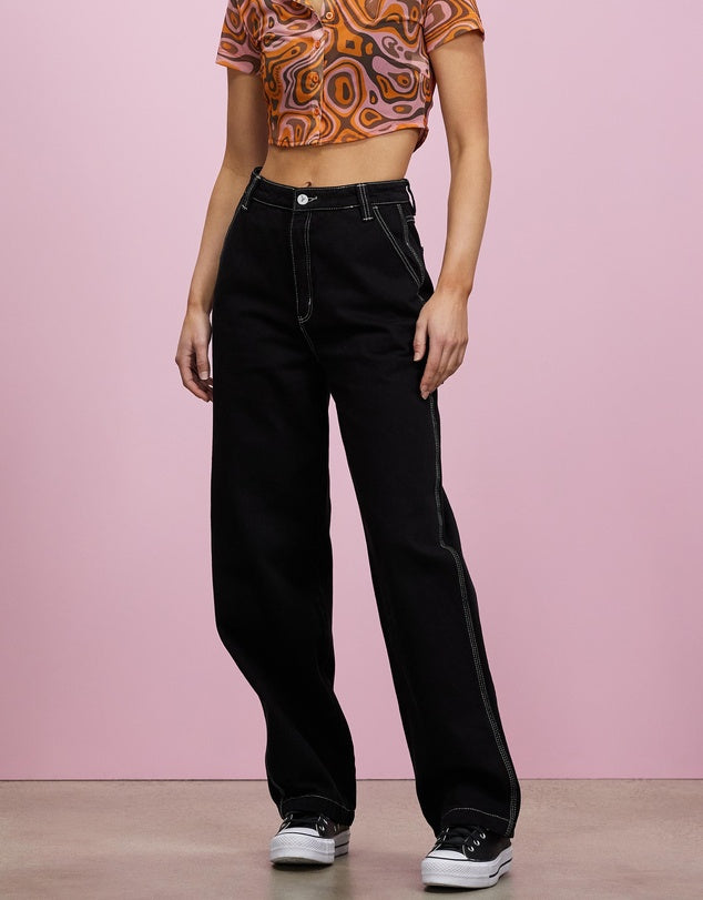 Abrand A Carrie Carpenter Jean - Jet Black