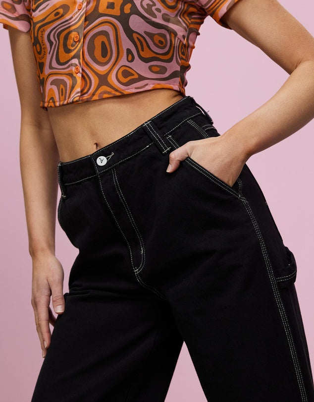 Abrand A Carrie Carpenter Jean - Jet Black
