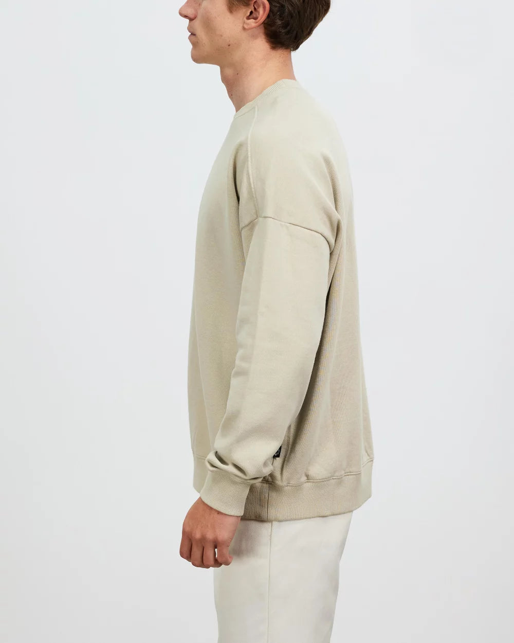 Luxury Recycled Crew Neck - Cement