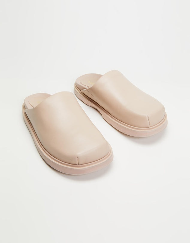 Neko Slide - Cream Leather