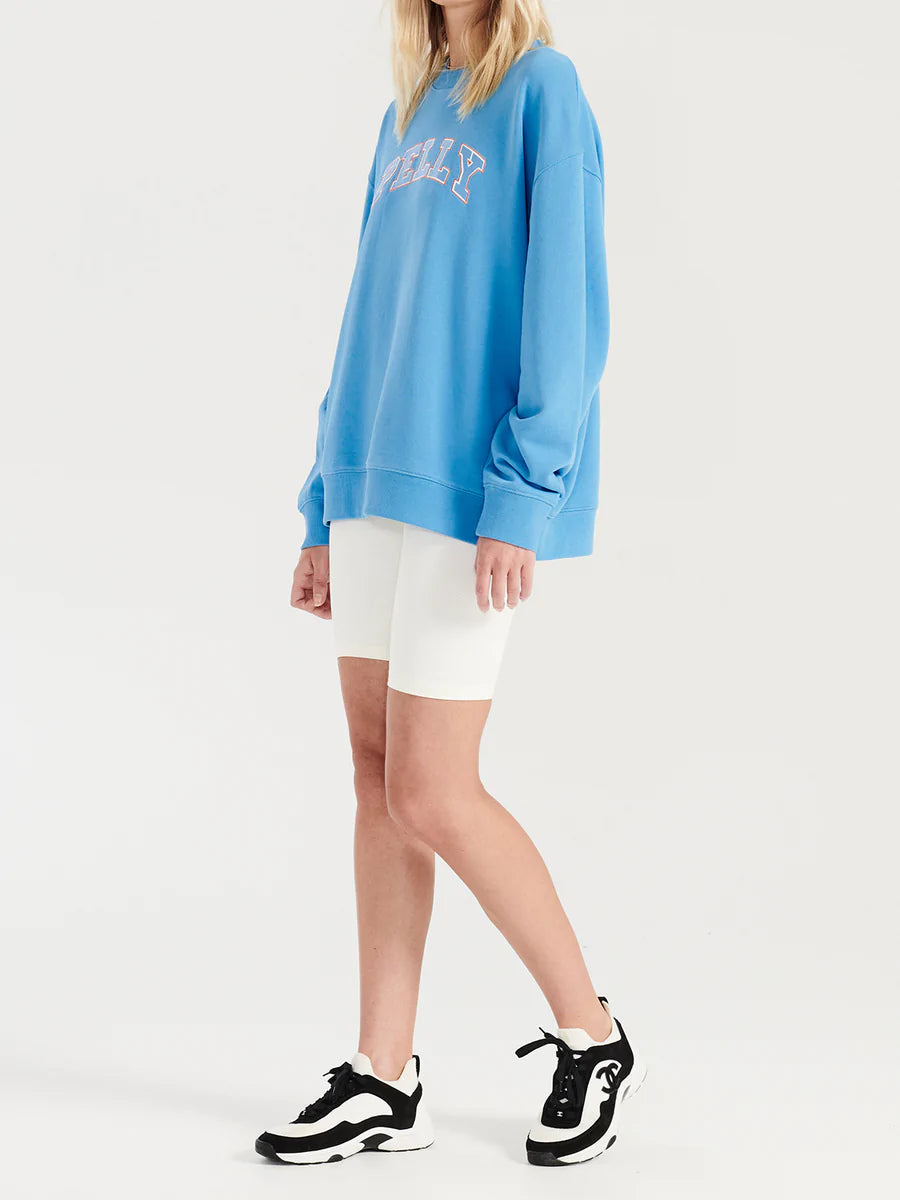 Collegiate Pelly Sweater- Azure Blue