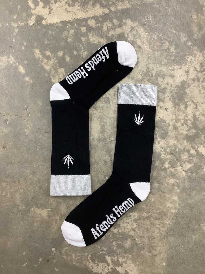Split Hemp Socks- Black
