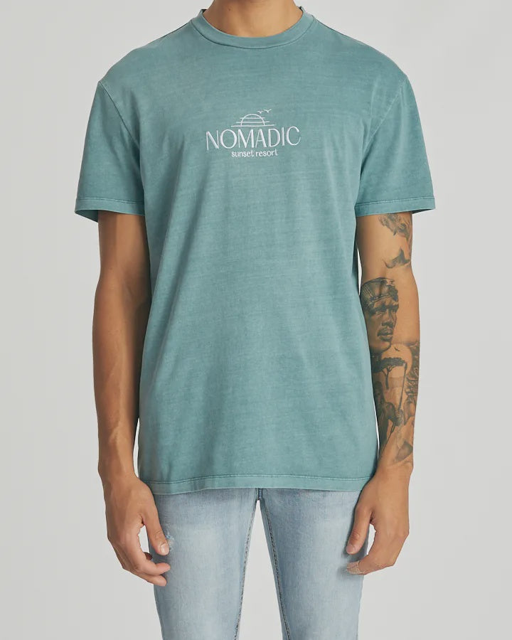 Motion Relaxed Tee - Pigment Sea