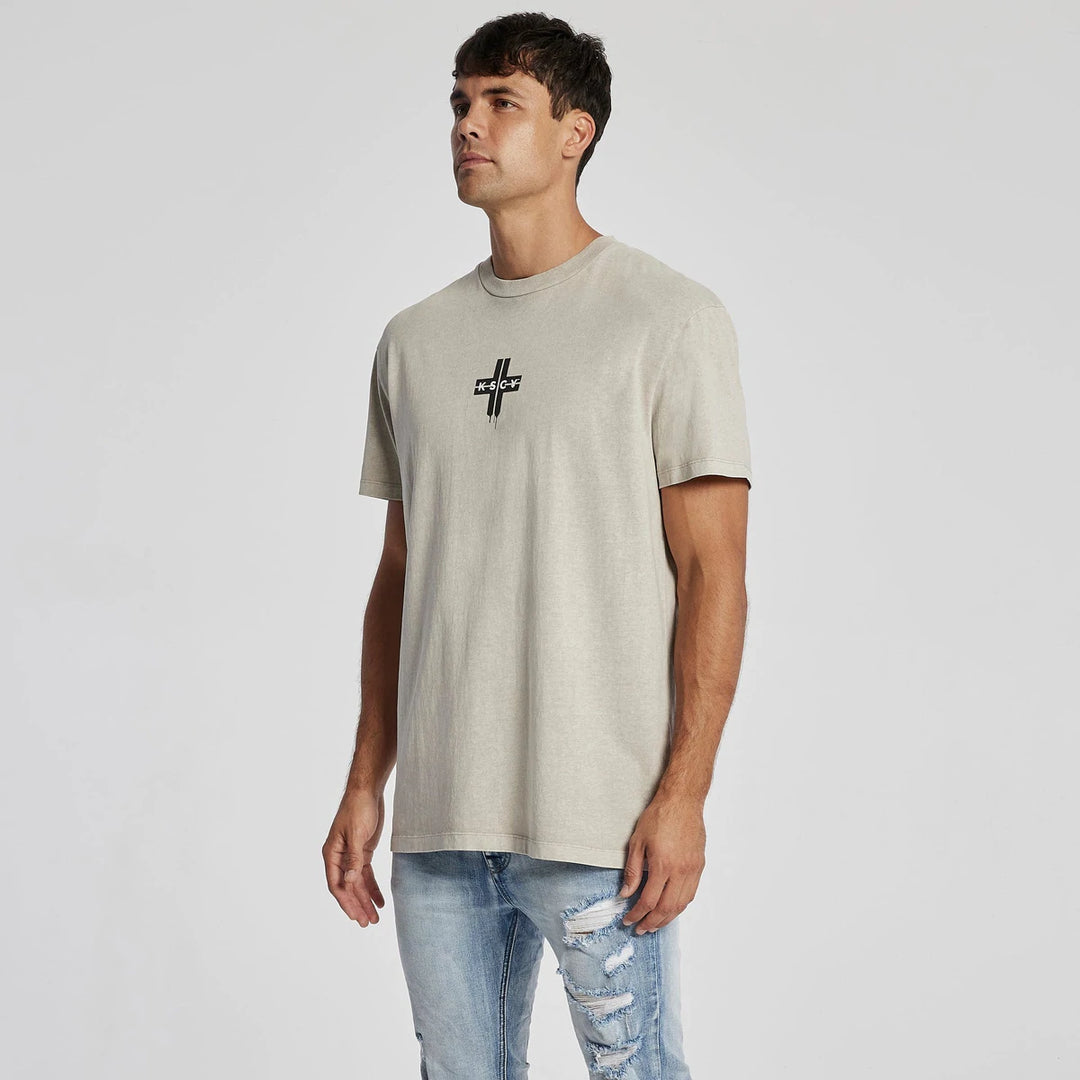 Intend Relaxed Tee - Pigment Warm Grey