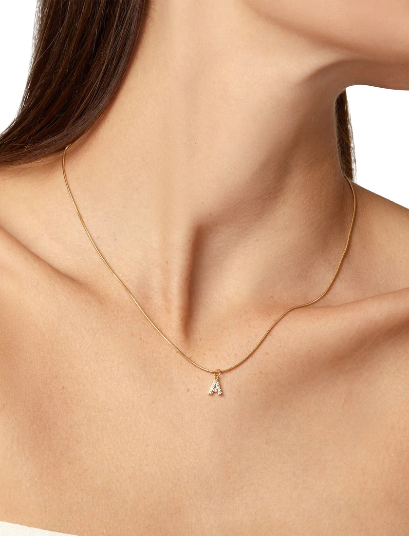 Initial A Necklace