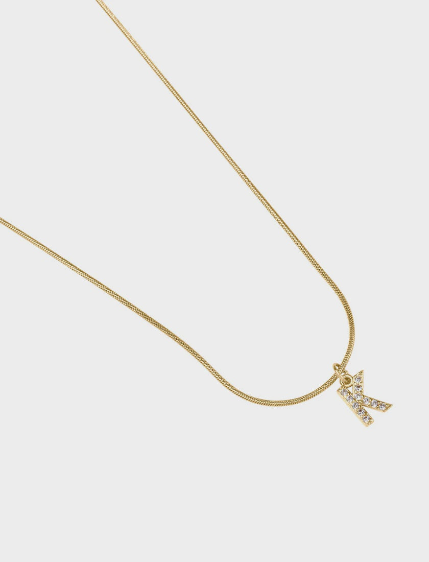 Initial K Necklace