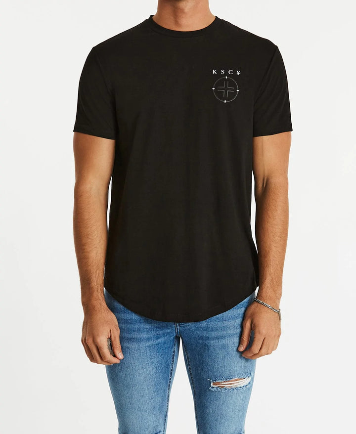 Slasher Dual Curved Tee - Jet Black