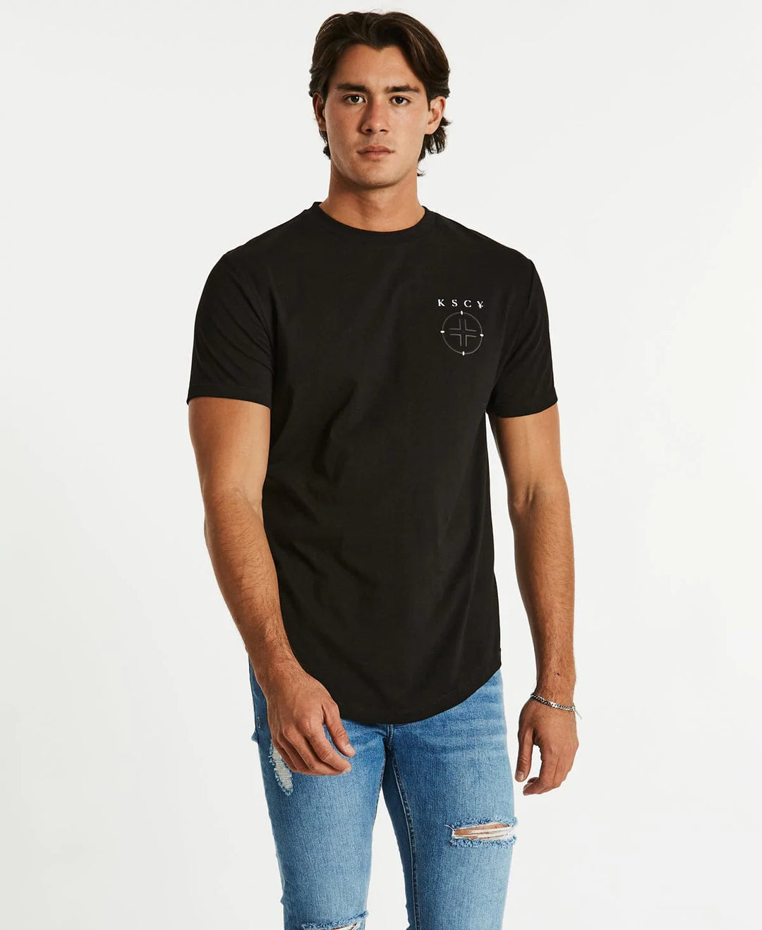 Slasher Dual Curved Tee - Jet Black