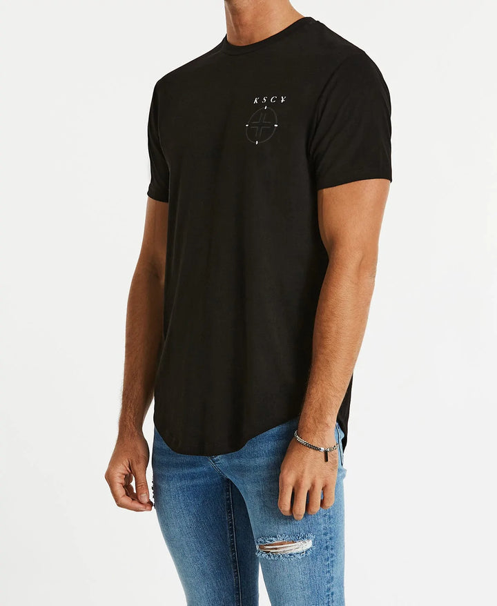 Slasher Dual Curved Tee - Jet Black