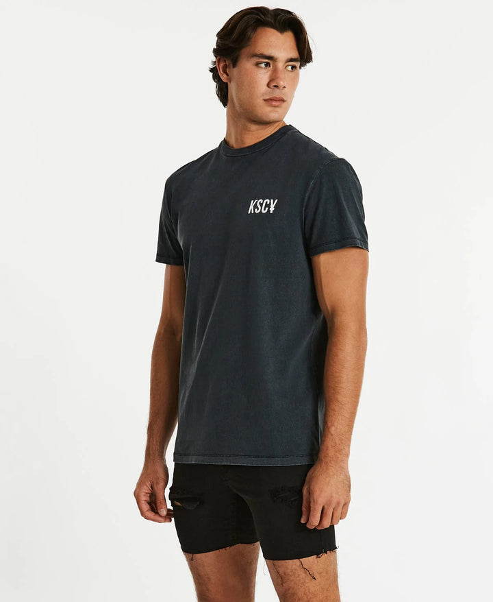 Soldier Relaxed Tee - Pigment Anthracite Black