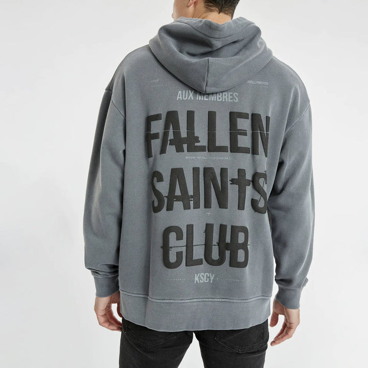 Leland Relaxed Hooded Sweater - Pigment Castlerock