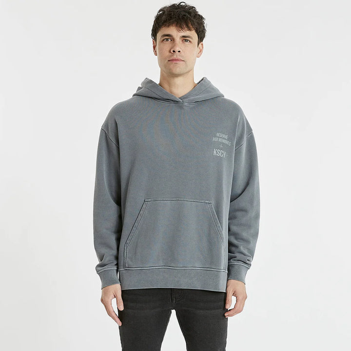 Leland Relaxed Hooded Sweater - Pigment Castlerock