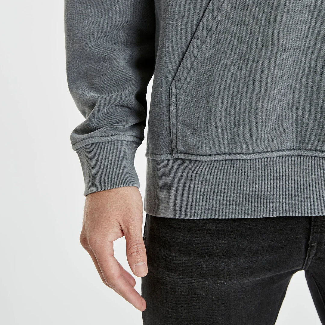 Leland Relaxed Hooded Sweater - Pigment Castlerock