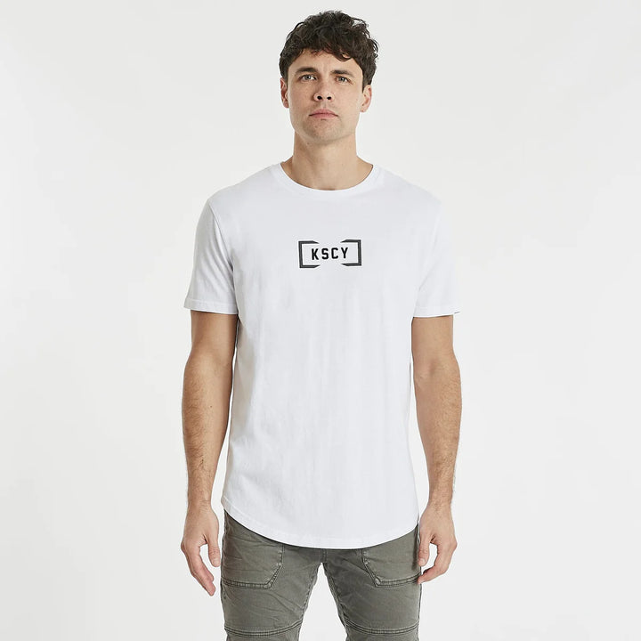 Louden Dual Curved Tee - White