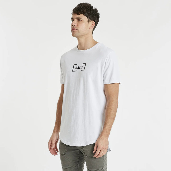 Louden Dual Curved Tee - White