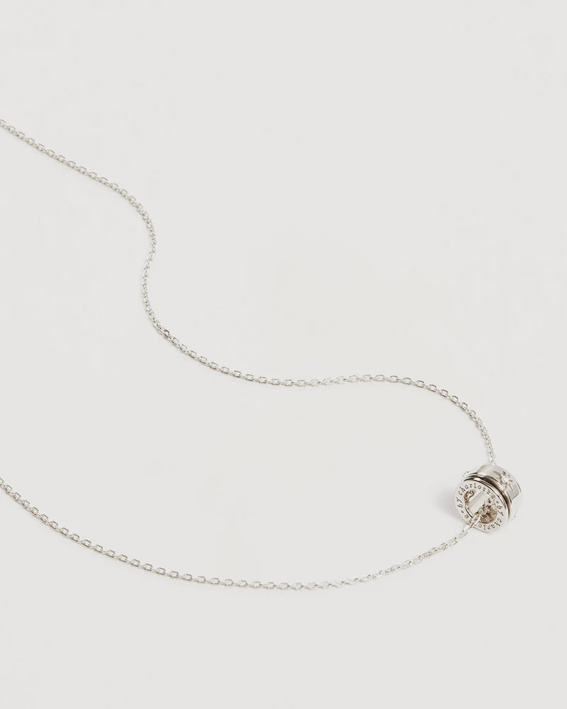 By Charlotte Sterling Silver I Am Loved Spinning Meditation Necklace