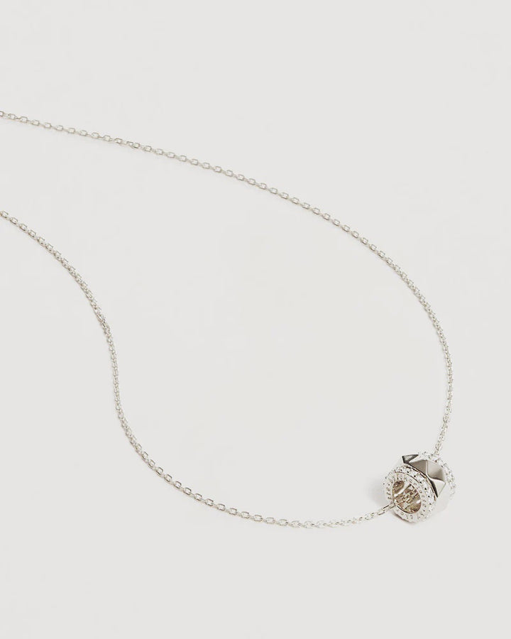 By Charlotte Sterling Silver One Breath At A Time Spinning Meditation Necklace