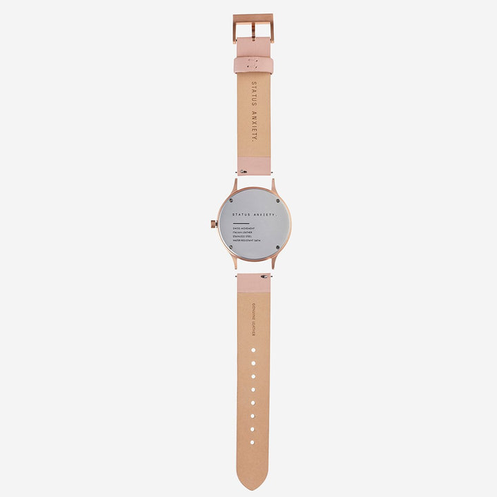 Inertia Watch - Brushed Copper/White Face/Blush Strap