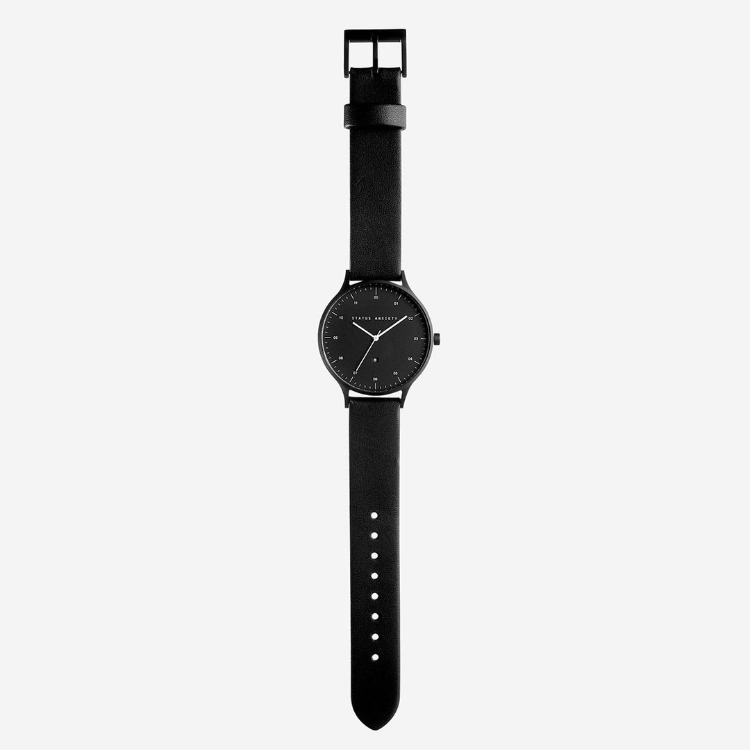 Inertia Watch - Matte Black/Black Face/Black Strap