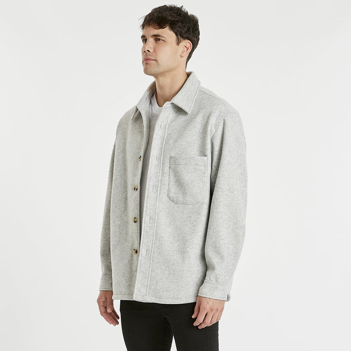 Newport Melton Jacket - Grey Marle