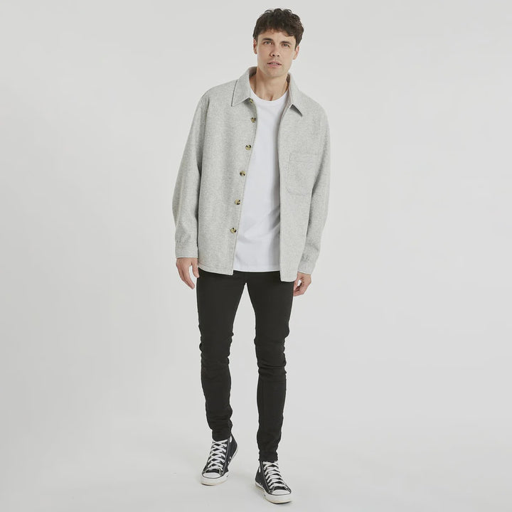 Newport Melton Jacket - Grey Marle