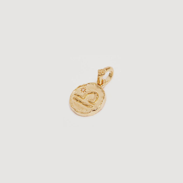 By Charlotte Love Cosmic Zodiac Reversible Annex Link Pendant - Libra - 18k Gold Vermeil