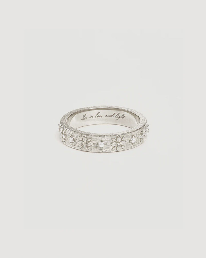 By Charlotte Live In Grace Ring- Sterling Silver
