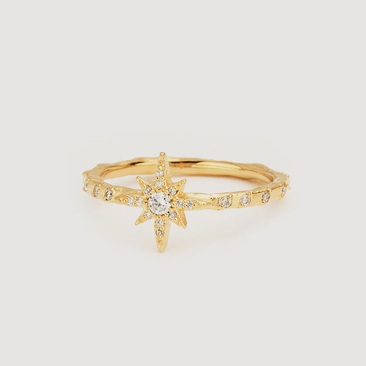 By Charlotte Dancing In Starlight Ring - 18k Gold Vermeil