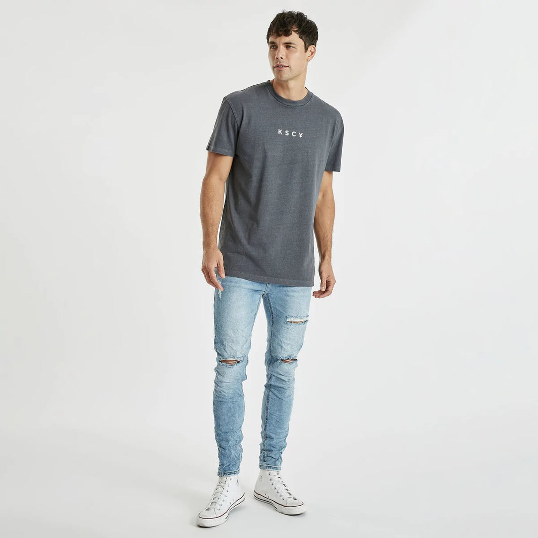 Roots Relaxed Tee - Pigment Asphalt