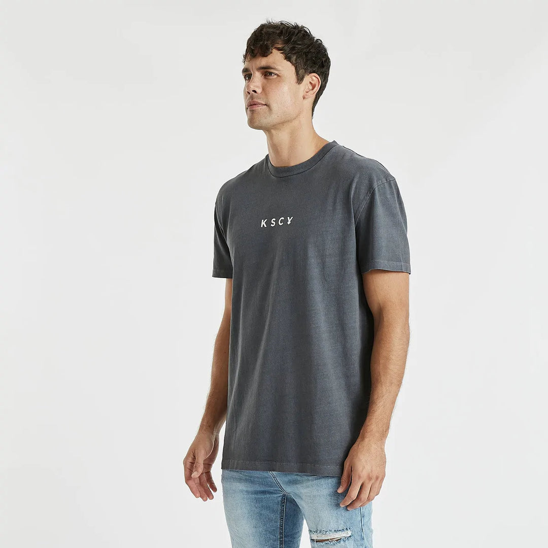 Roots Relaxed Tee - Pigment Asphalt