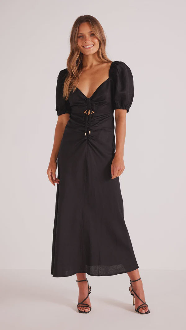 Minkpink Sadira Midi Dress - Black