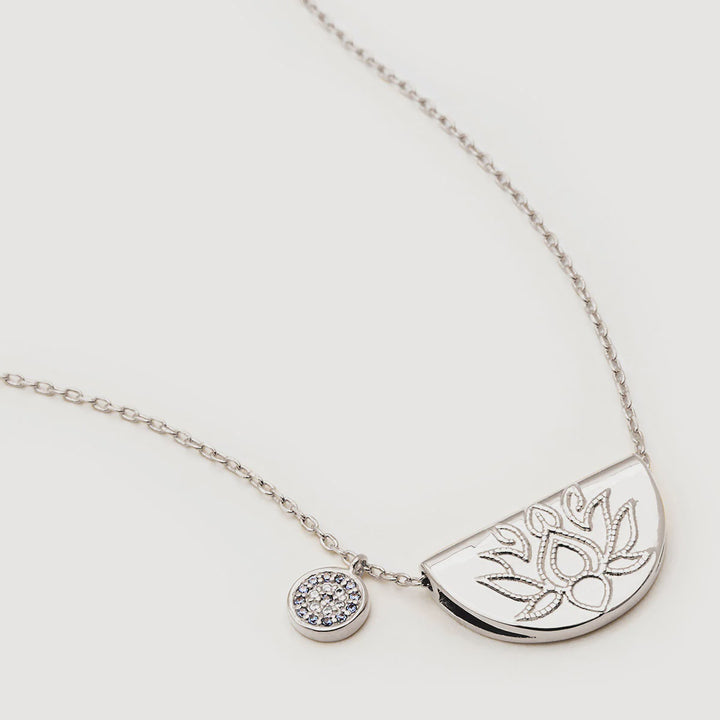 By Charlotte Lucky Lotus Necklace - Sterling Silver