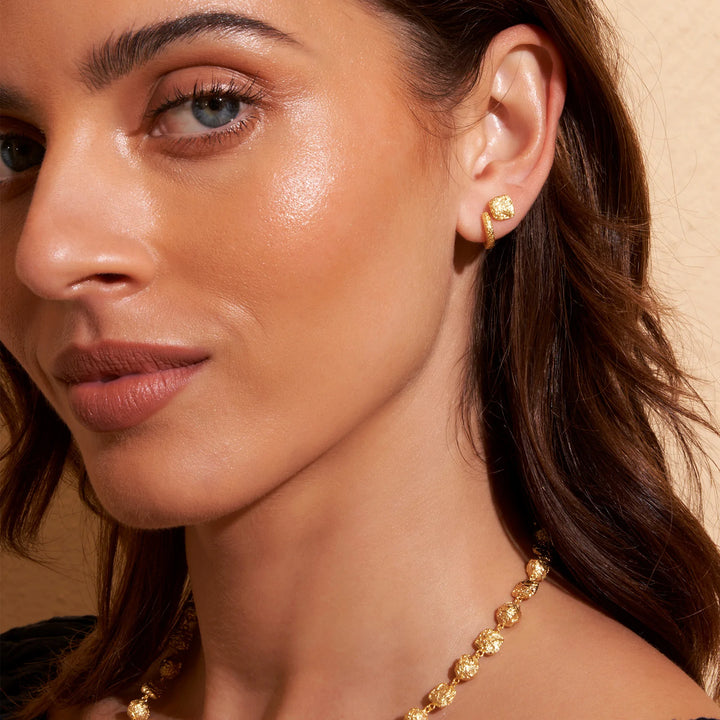 Francesca Gold Stud Earrings